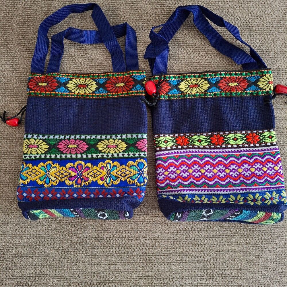 Lot of 2 Small colorful Purse Bag